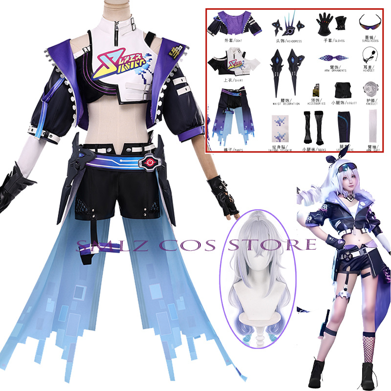 Party Games New - Novo Traje de Cosplay Feminino Honkai