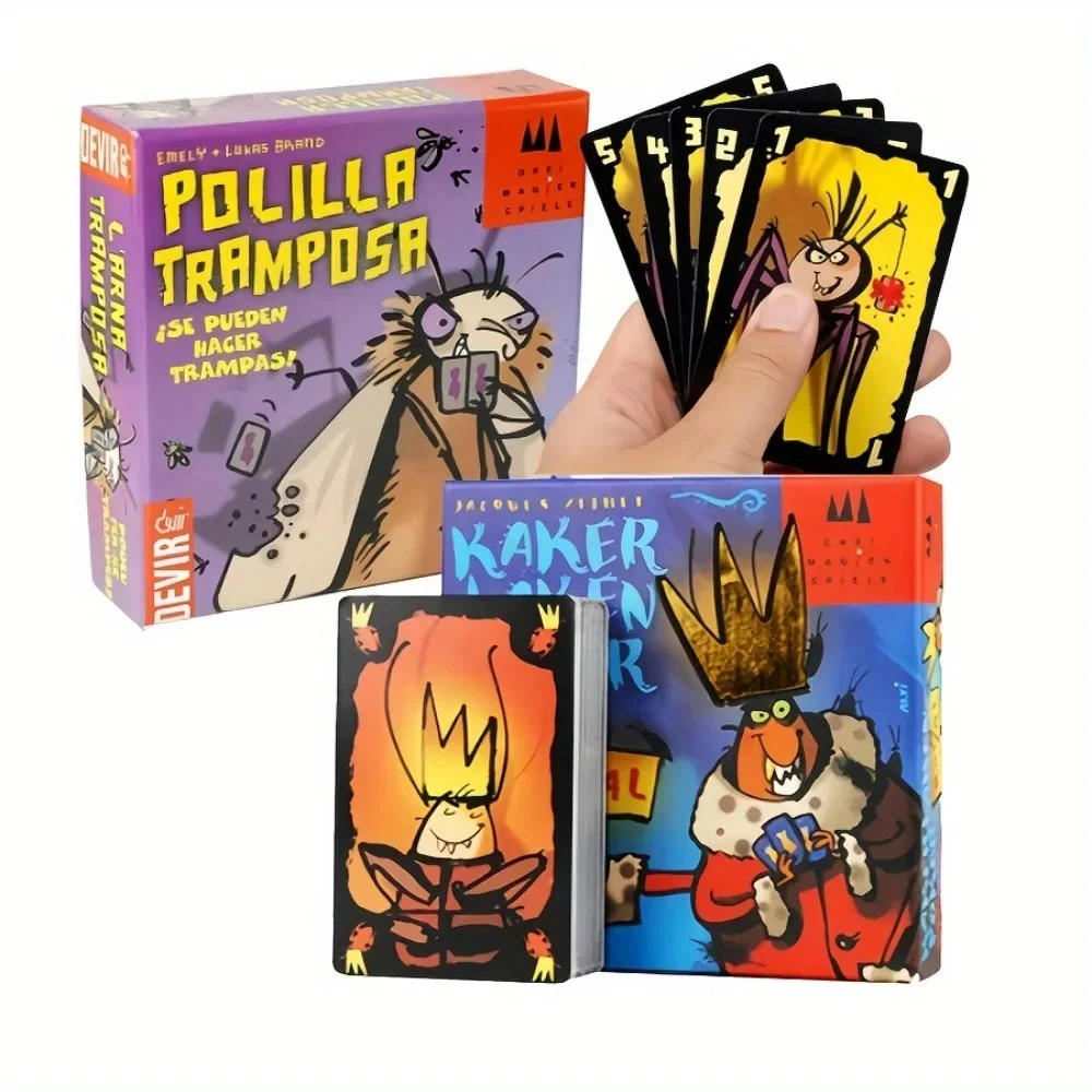 Party Games In Spanish - Polilla Tramposa Español Jogo de cartas