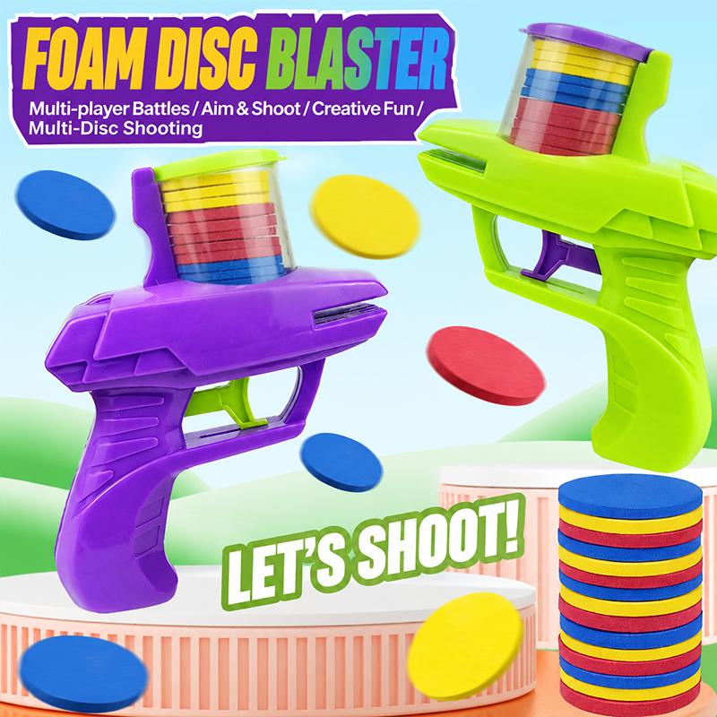 Party Games Kid Friendly - Brinquedo Lançador de Discos de Espuma