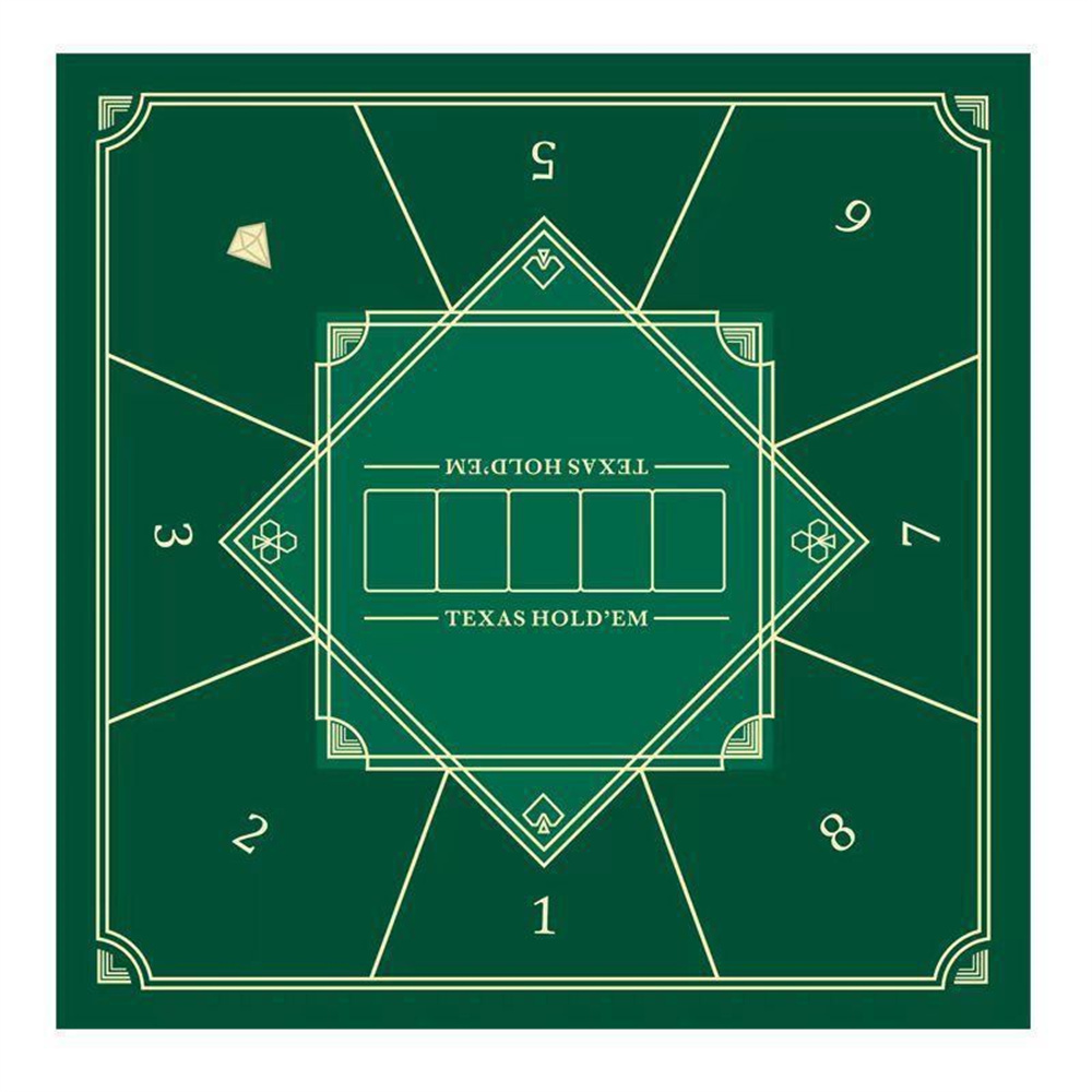 Party Games Board Game - Tapete de Poker Texas Hold'em Reforçado,