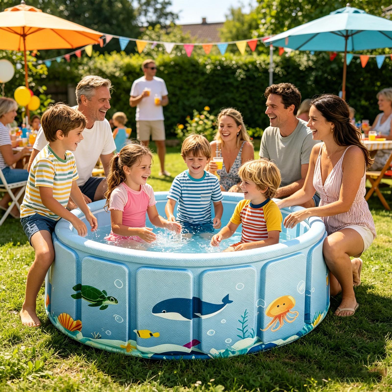 Piscina Dobrável Não Inflável  - Party Games Kid Friendly avaliação e preço