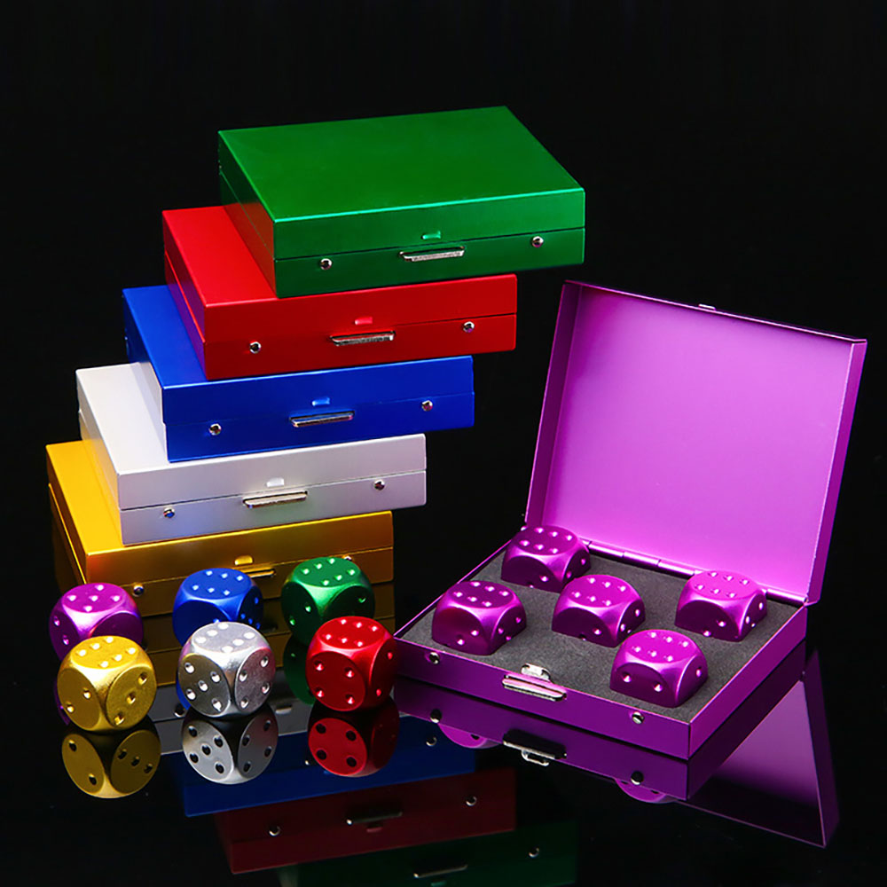 Colorido alumínio liga Dice Se - Party Games Poki Games avaliação e preço