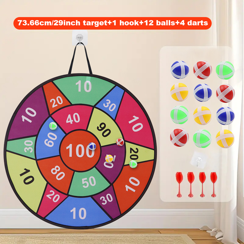 Tabuleiro de dardos com bolas  - Party Games Indoor For 6 12 Year Olds avaliação e preço