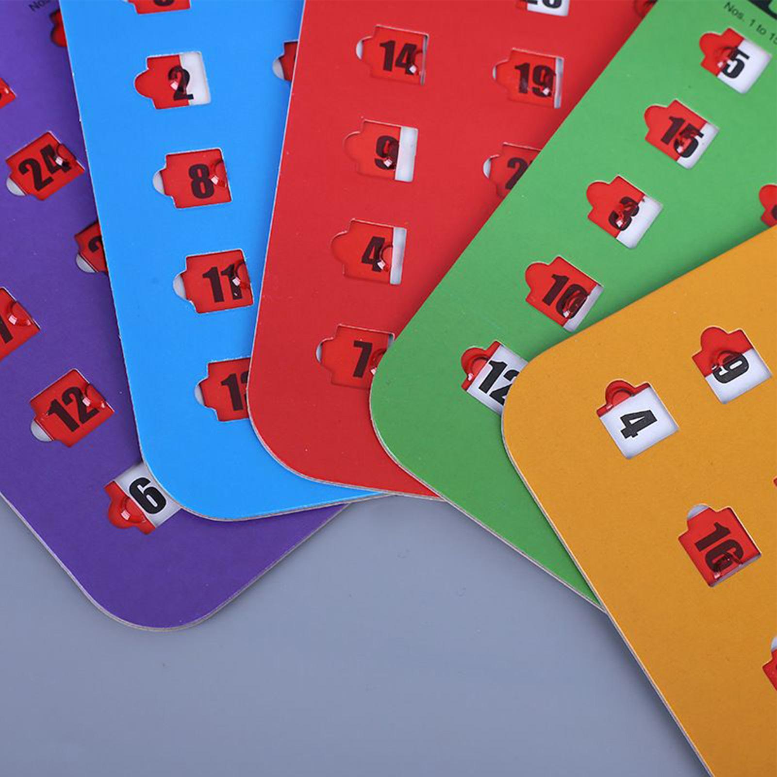 5 cartas de jogo de bingo desl - Party Games Board Game avaliação e preço