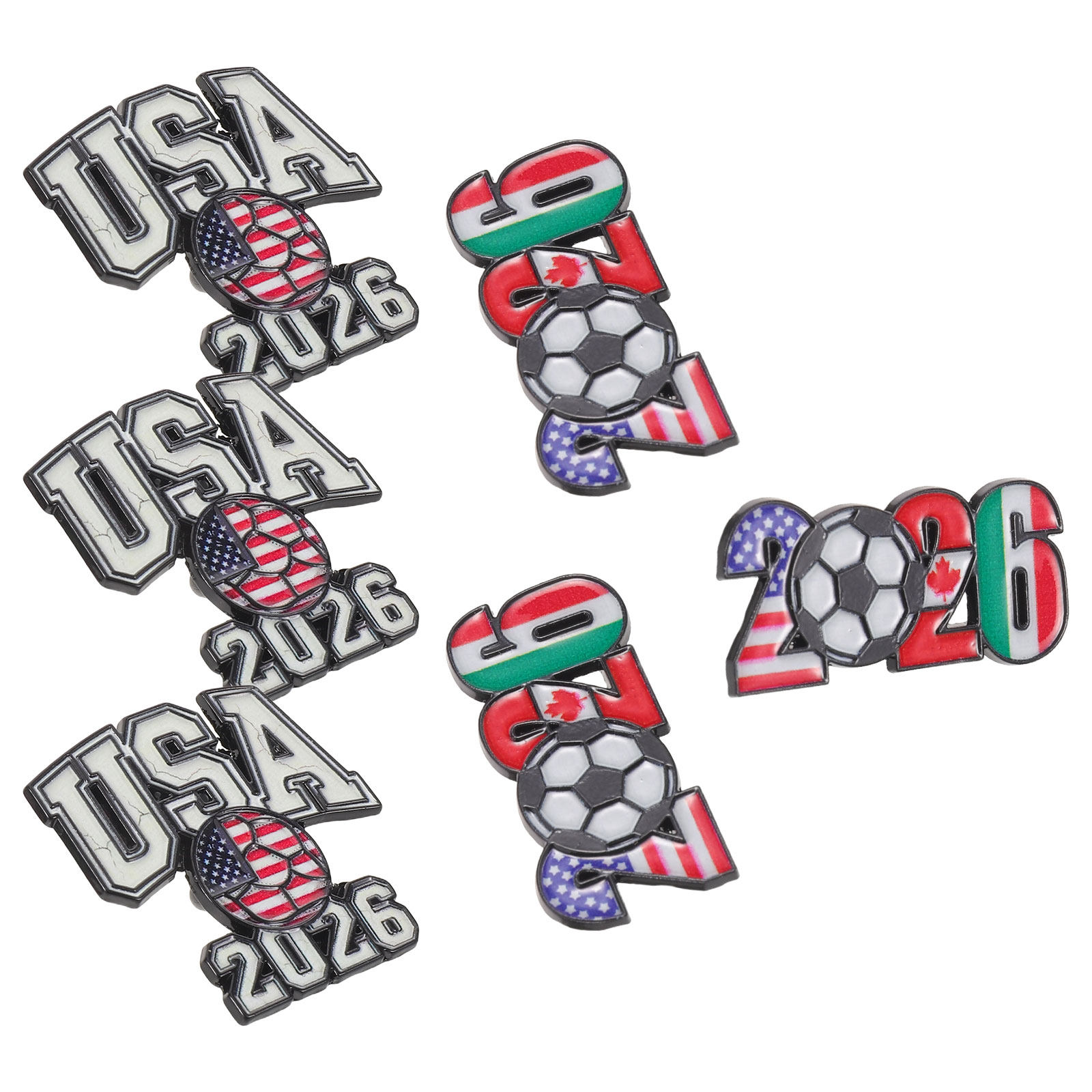 Conjunto de 6 Broches de Futeb - Party Games Usa avaliação e preço