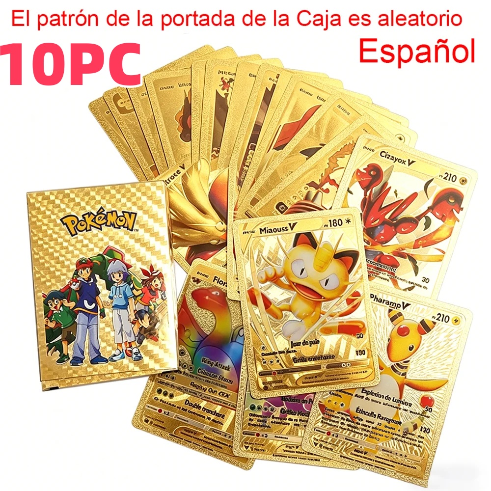 5/10PCS Cartas Pakemon Vmax GX - Party Games In Spanish avaliação e preço