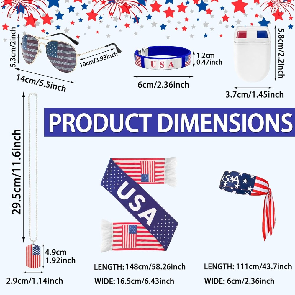 Kit de Torcedor Patriótico EUA - Party Games Usa avaliação e preço