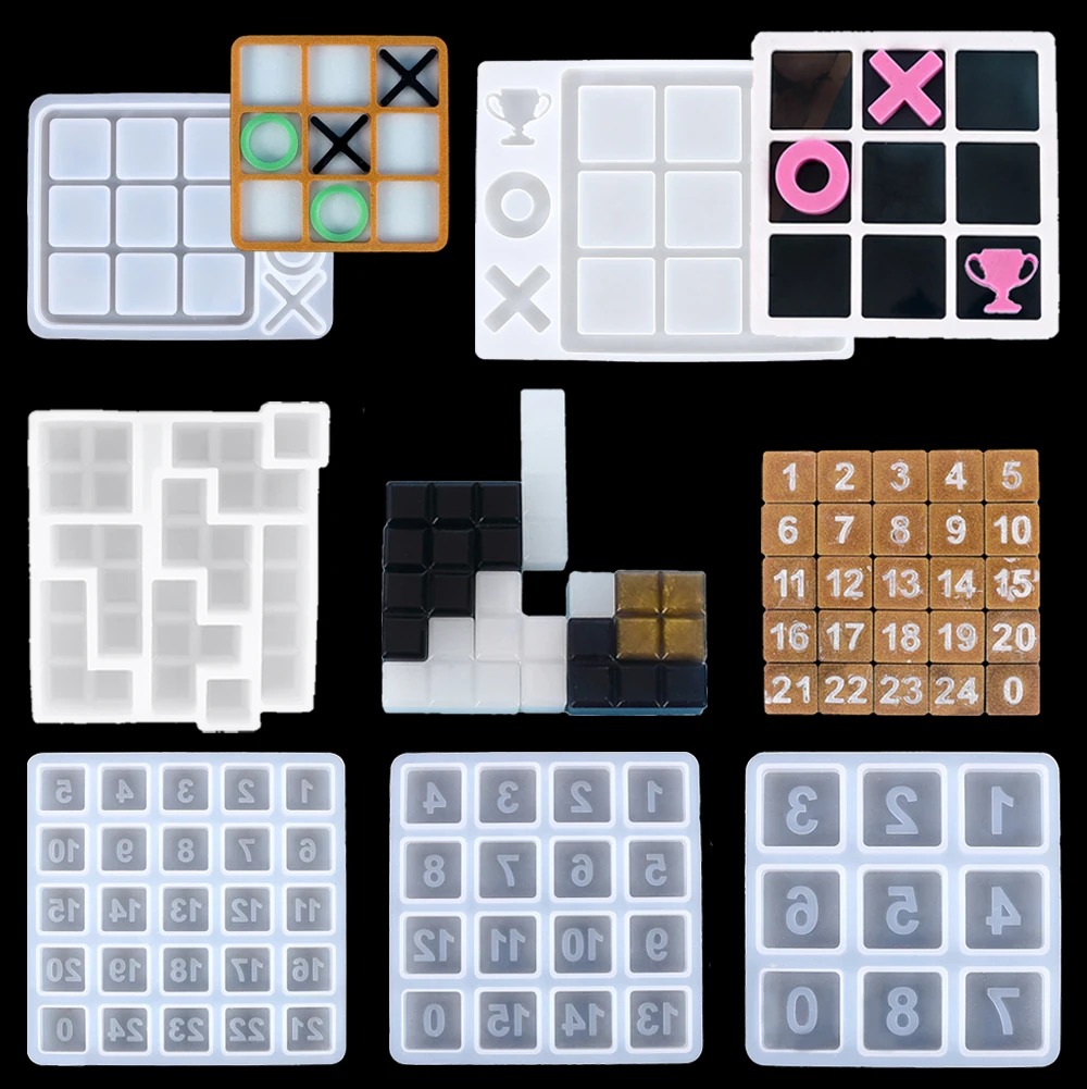 Tic tac toe molde de resina de - Party Games Kid Friendly avaliação e preço