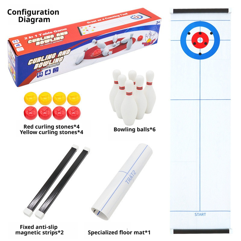 Novo Jogo de Mesa Mini Curling - Party Games New Year avaliação e preço