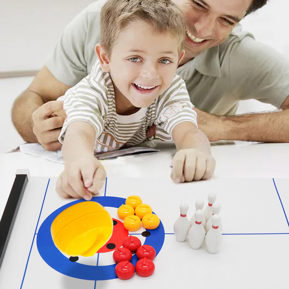 Novo Jogo de Mesa Mini Curling - Party Games New Year avaliação e preço