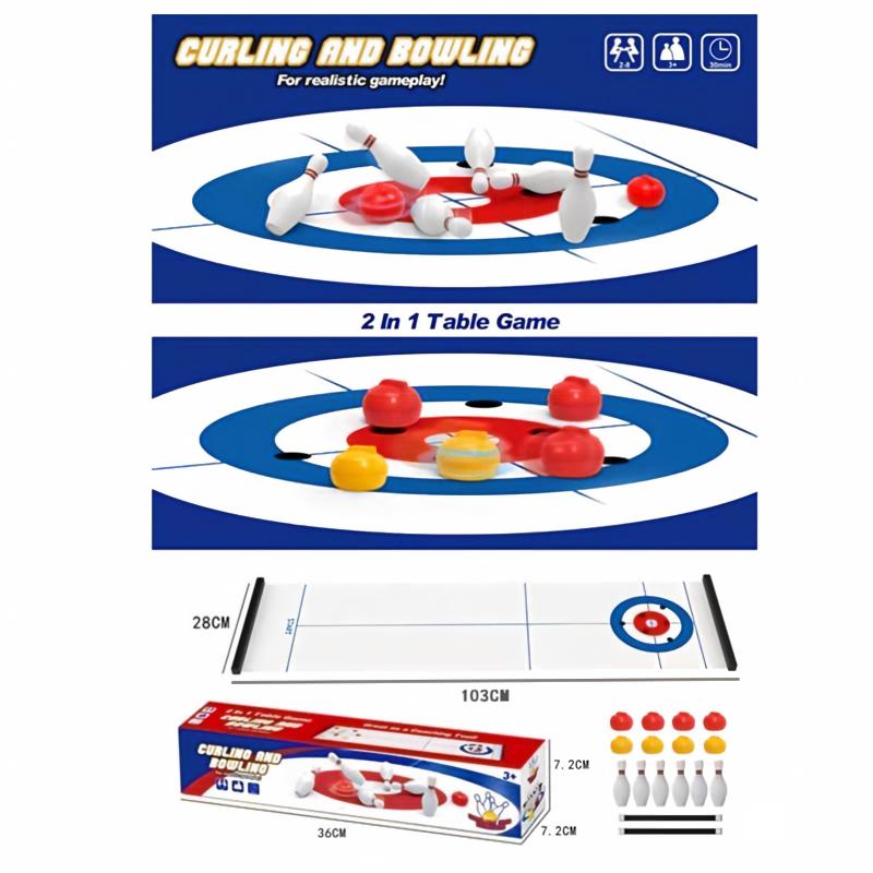 Novo Jogo de Mesa Mini Curling - Party Games New Year avaliação e preço