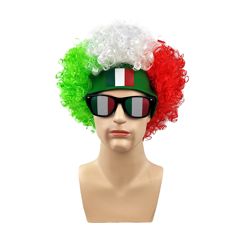 Conjunto de Peruca Afro com Ba - Party Games Usa avaliação e preço