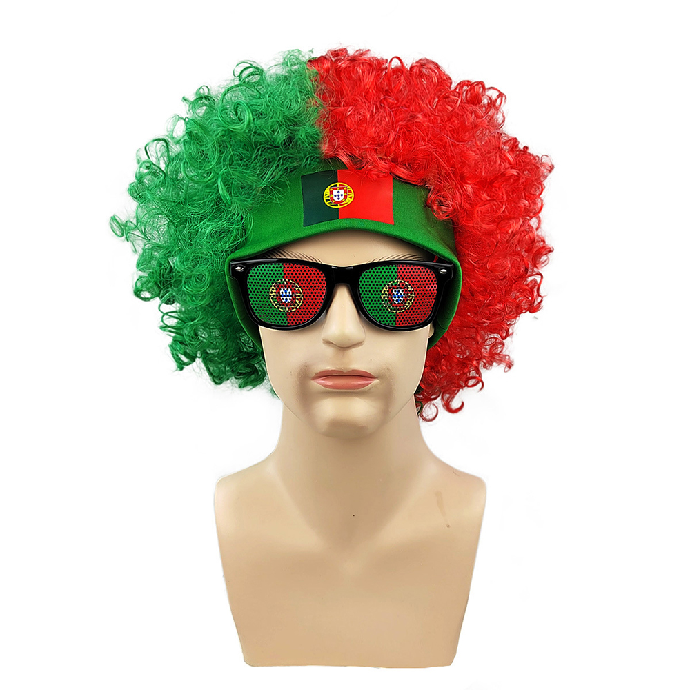 Conjunto de Peruca Afro com Ba - Party Games Usa avaliação e preço