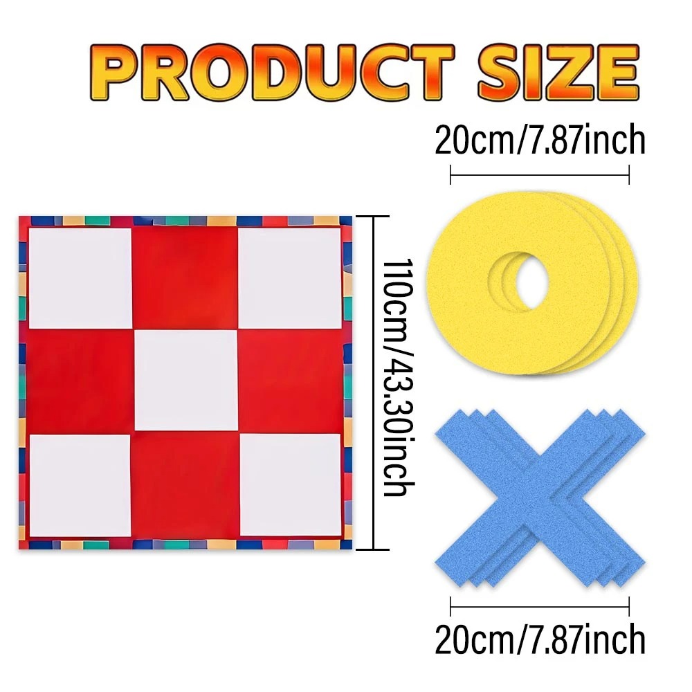 Conjunto de Tapete Gigante par - Tic Tac Toe Giant avaliação e preço